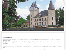 Tablet Screenshot of chateaudemalvaux.com
